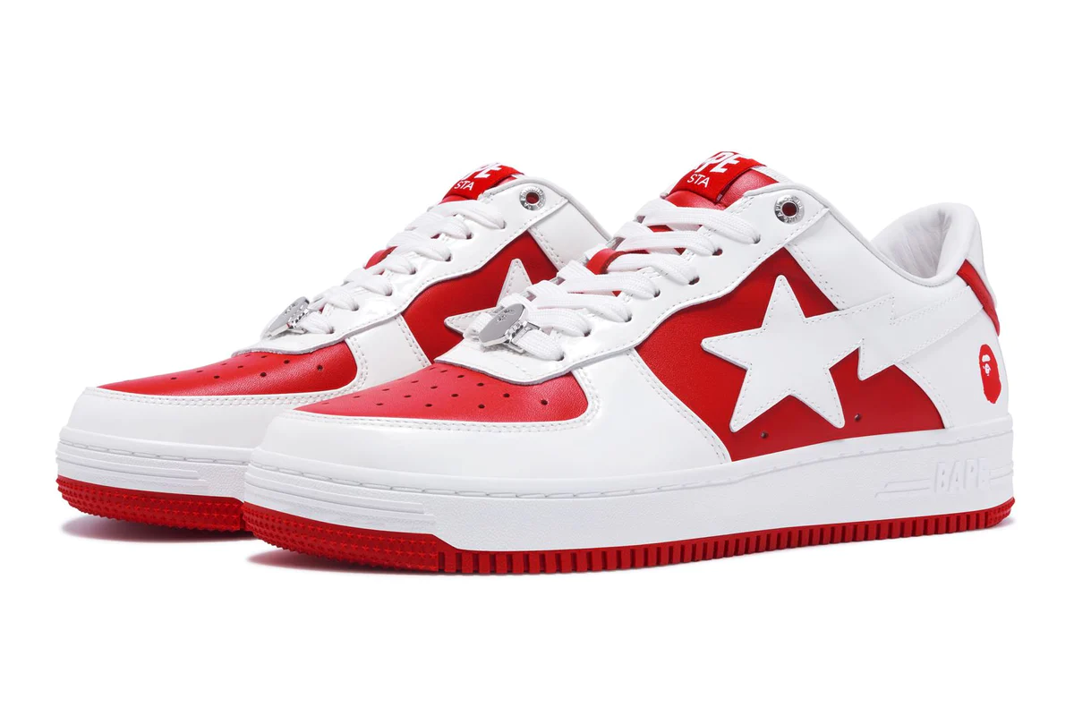 Tenisky a topánky BAPE Bape Sta #6 M2 Red/White Biela | 0ZXSHM191328M-RED, 1