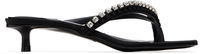 Dila 35 Crystal-Embellished Braided Thong Kitten-Heel Sandals