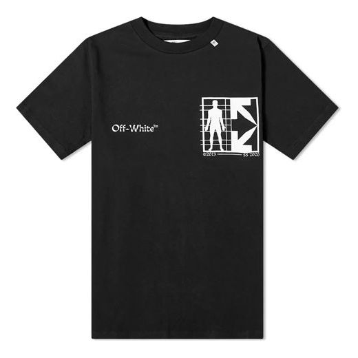 Tričko Off-White Half Arrow Graphic T-Shirt Čierna | OMAA027S201850101001, 0