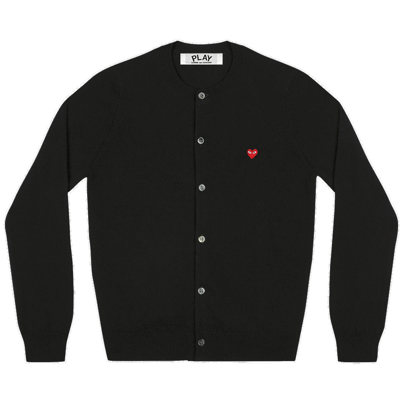 Sveter Comme des Garçons PLAY Mini Heart Cardigan Čierna | AZ N079 051 1