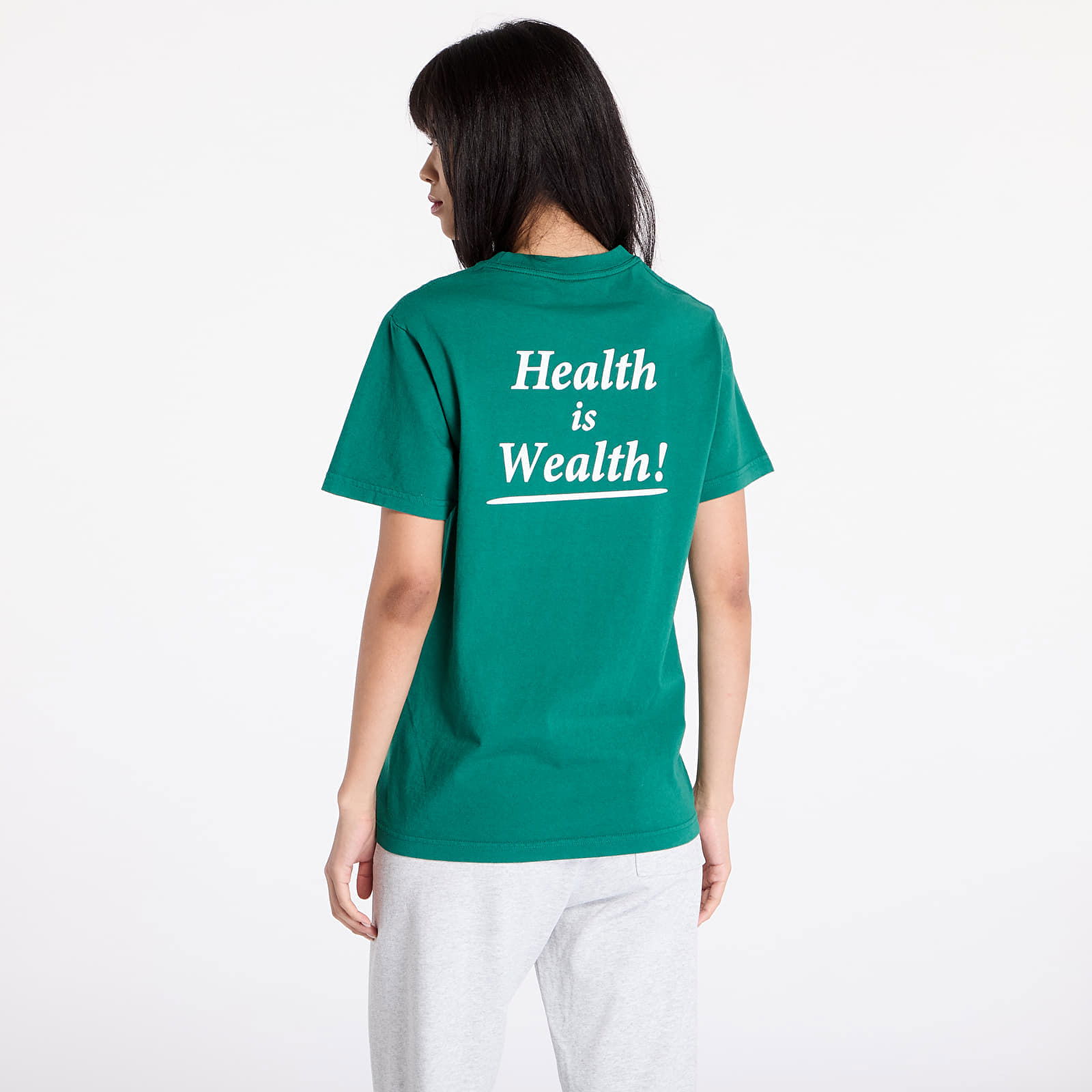 Health Is Wealth T-Shirt UNISEX Alpine/ White XS