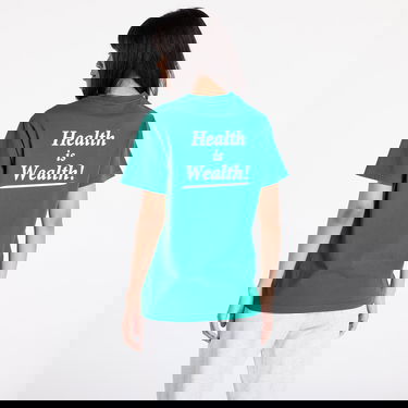 Tričko Sporty & Rich Health Is Wealth T-Shirt UNISEX Alpine/ White XS Zelené | TO043516300GR03, 5