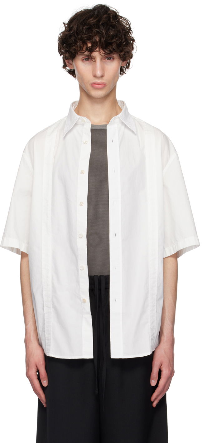 Košeľa Acne Studios White Button-Up Shirt Biela | BB0592-, 0