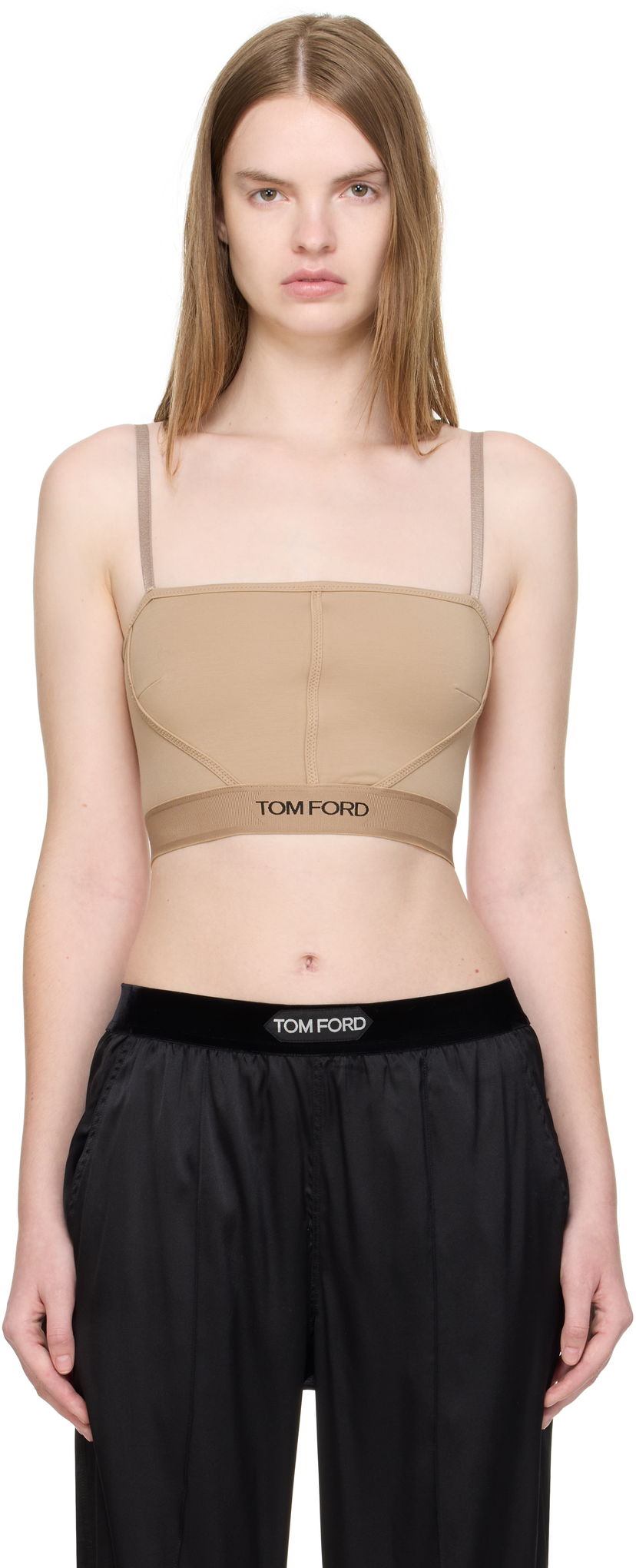 Tielko Tom Ford Tom Ford Signature Camisole Béžová | TSJ472-JEX166
