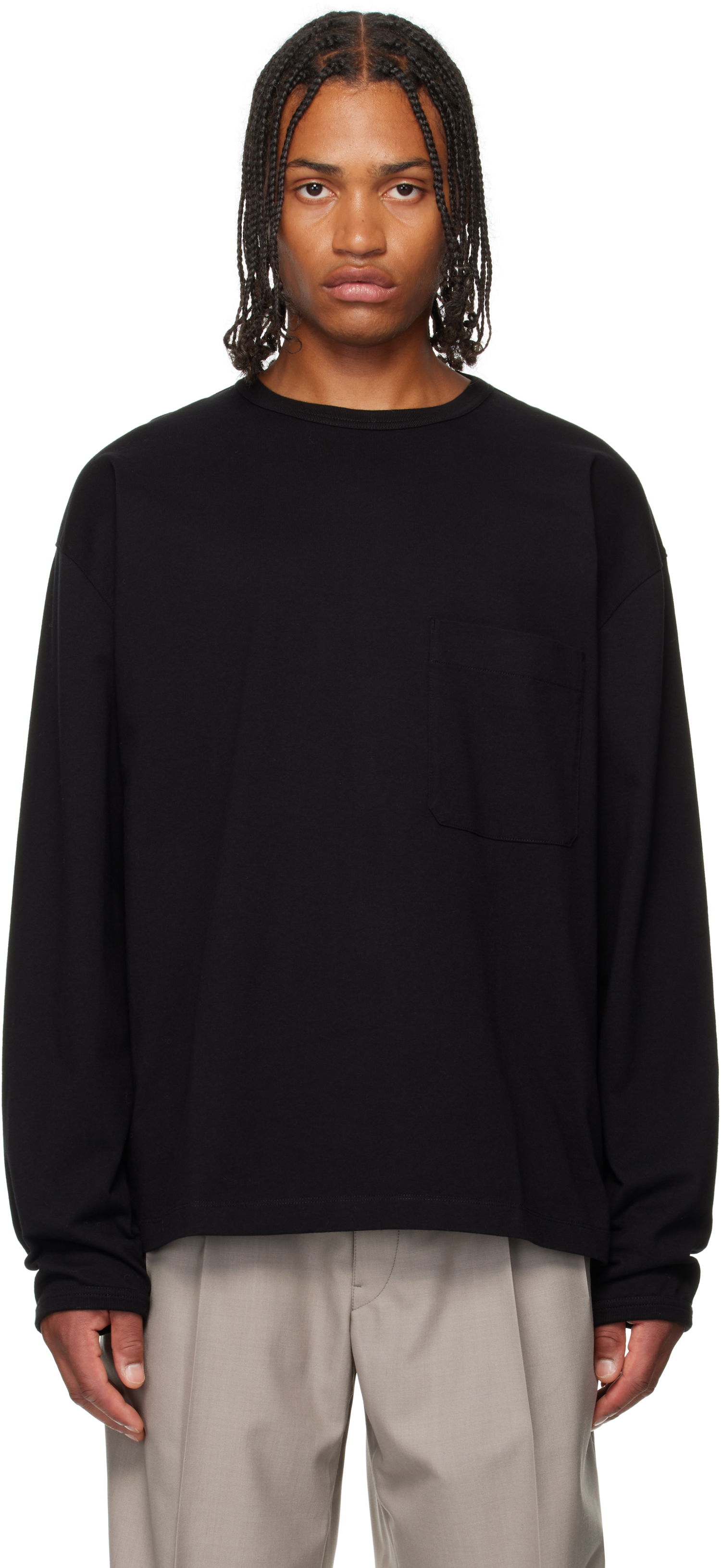 Tričko LEMAIRE LEMAIRE Boxy Pocket Tee Čierna | TO1340 LJ1022, 0