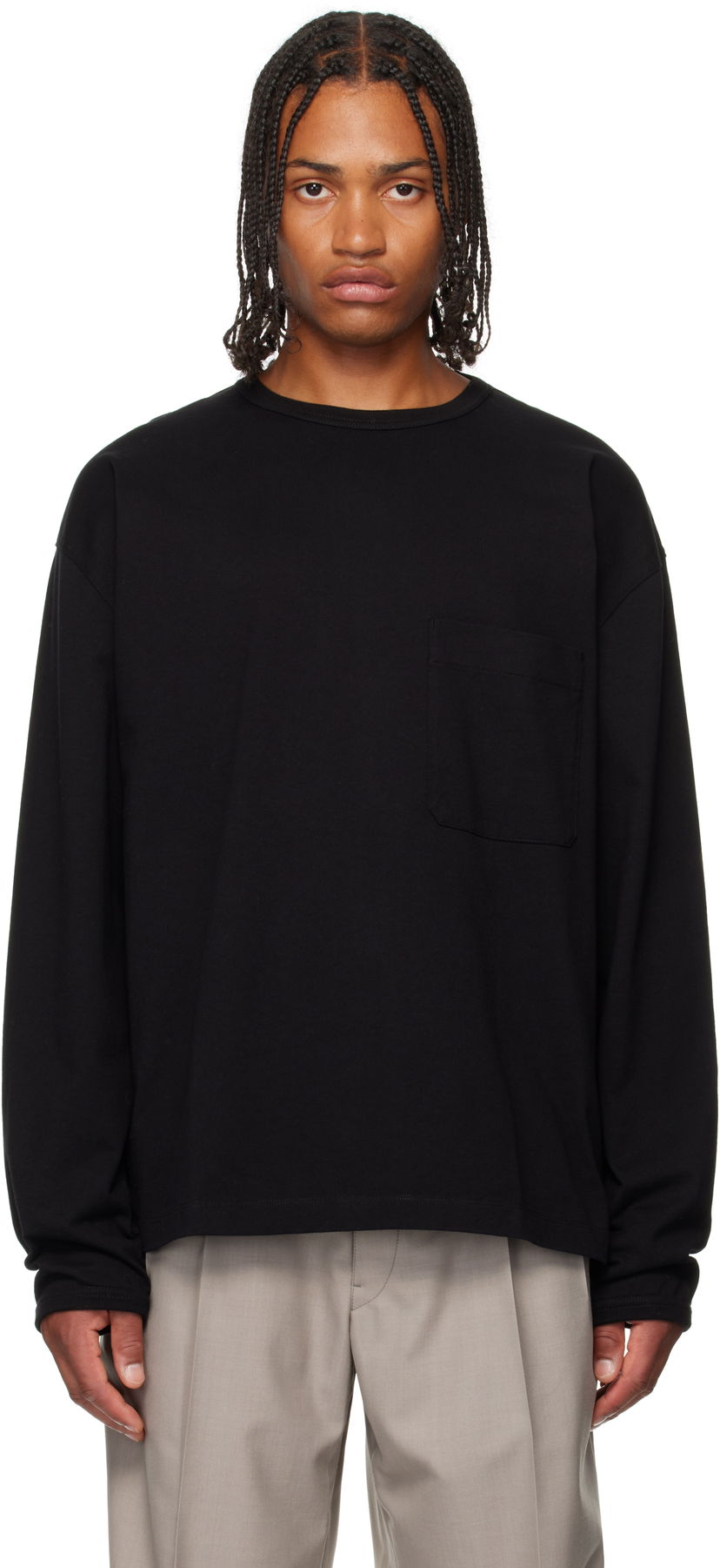 Tričko LEMAIRE LEMAIRE Boxy Pocket Tee Čierna | TO1340 LJ1022
