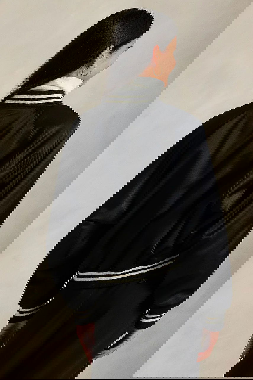 Bomber bunda Polo by Ralph Lauren Polo Oversize Transitional Satin Bomber Jacket Čierna | 211970985, 1