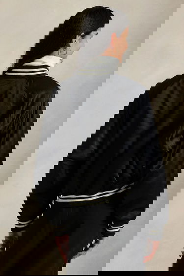 Bomber bunda Polo by Ralph Lauren Polo Oversize Transitional Satin Bomber Jacket Čierna | 211970985, 1