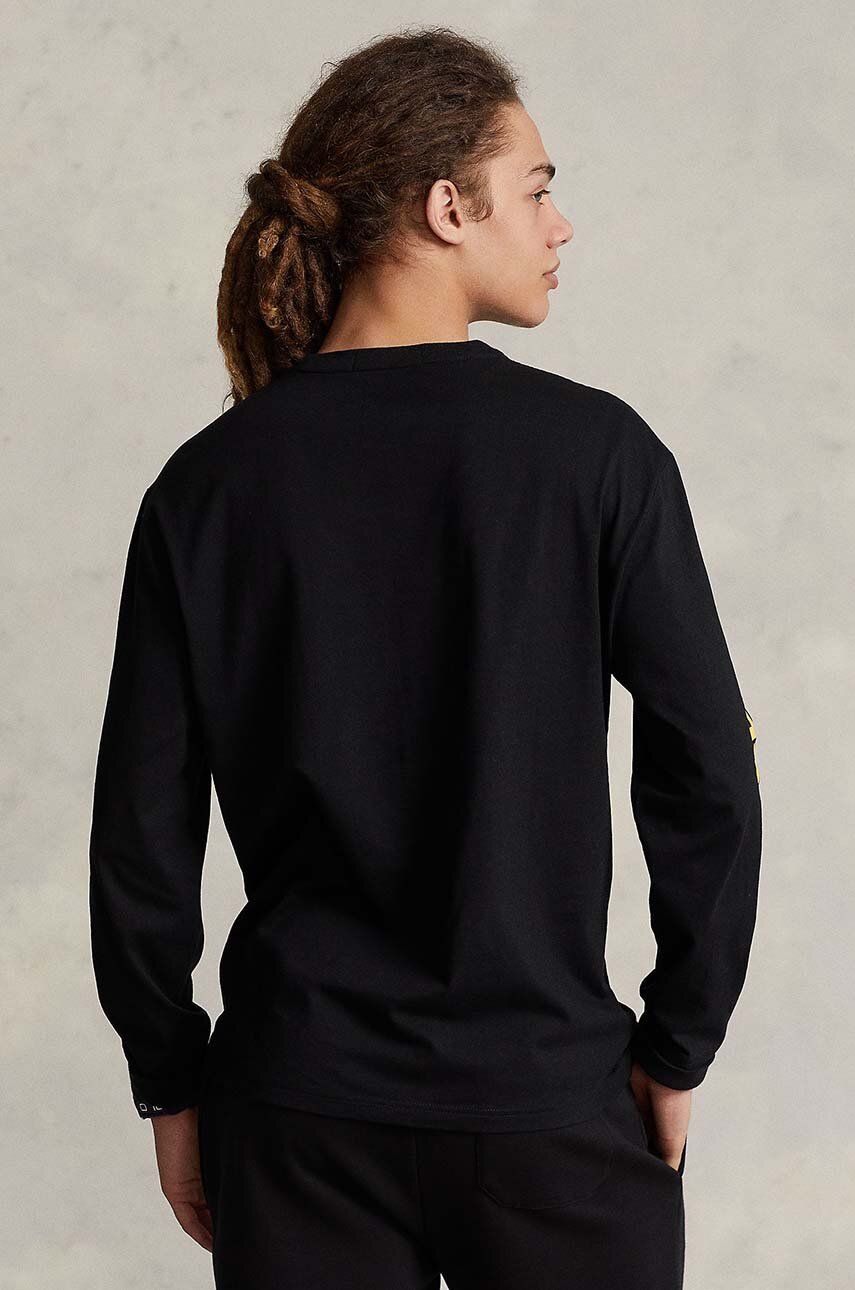 Tričko Polo by Ralph Lauren Long Sleeve Graphic T-Shirt Čierna | 710814128, 1