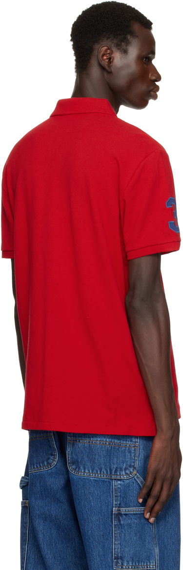 Polo tričko Polo by Ralph Lauren Ralph Lauren Custom Slim Fit Big Pony Mesh Polo Červená | 710688969005, 2