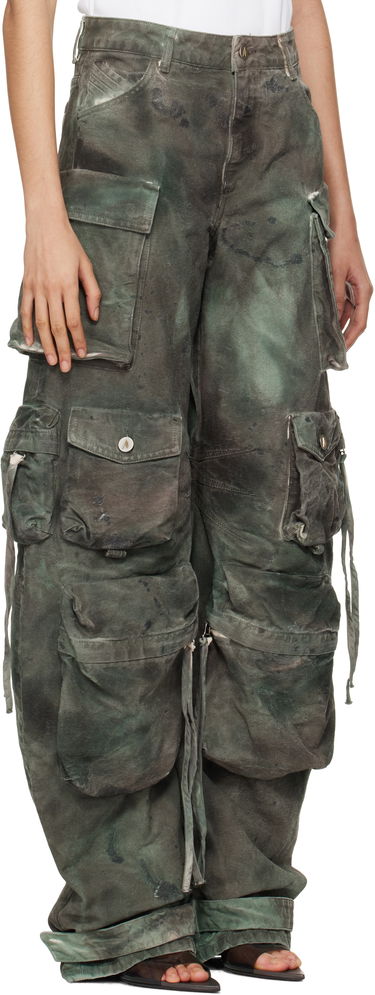 Cargo nohavice The Attico Attico Camouflage Cargo Pants Zelené | 250WCP00084 DDD022AA, 1