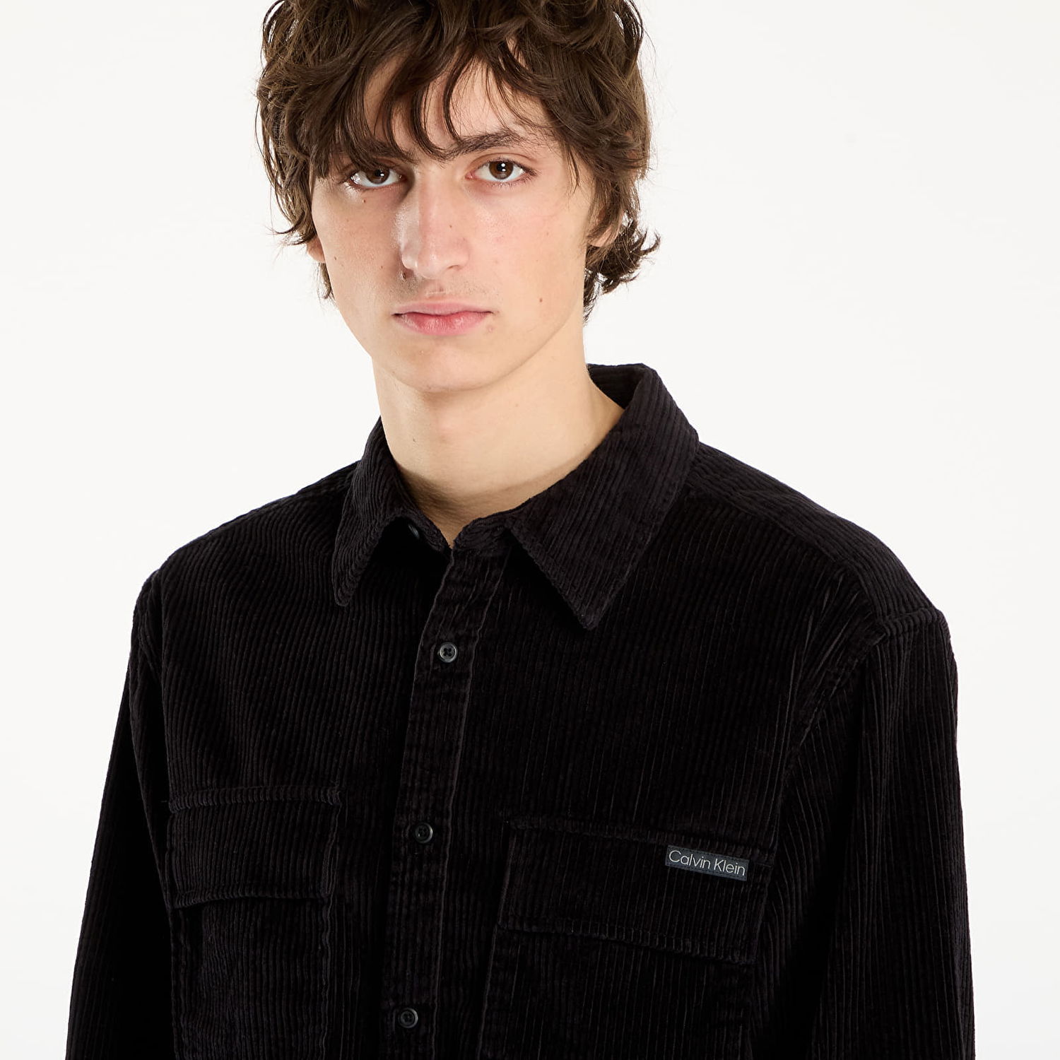 Košeľa CALVIN KLEIN Ls Corduroy Pocket Shirt Čierna | LV04RD106G UB1, 1