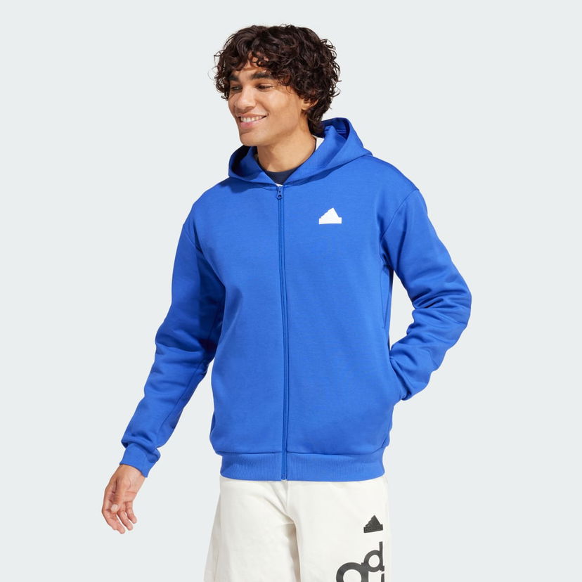 Mikina adidas Performance Full Zip Hoodie Modrá | IR9172