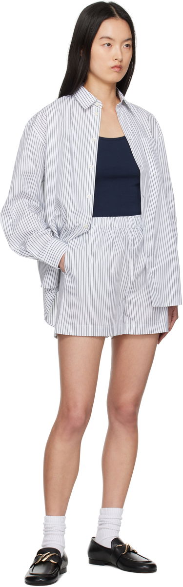 Šortky Sporty & Rich Sporty & Rich 'SRC' Poplin Shorts Biela | SH012606302ST71, 3