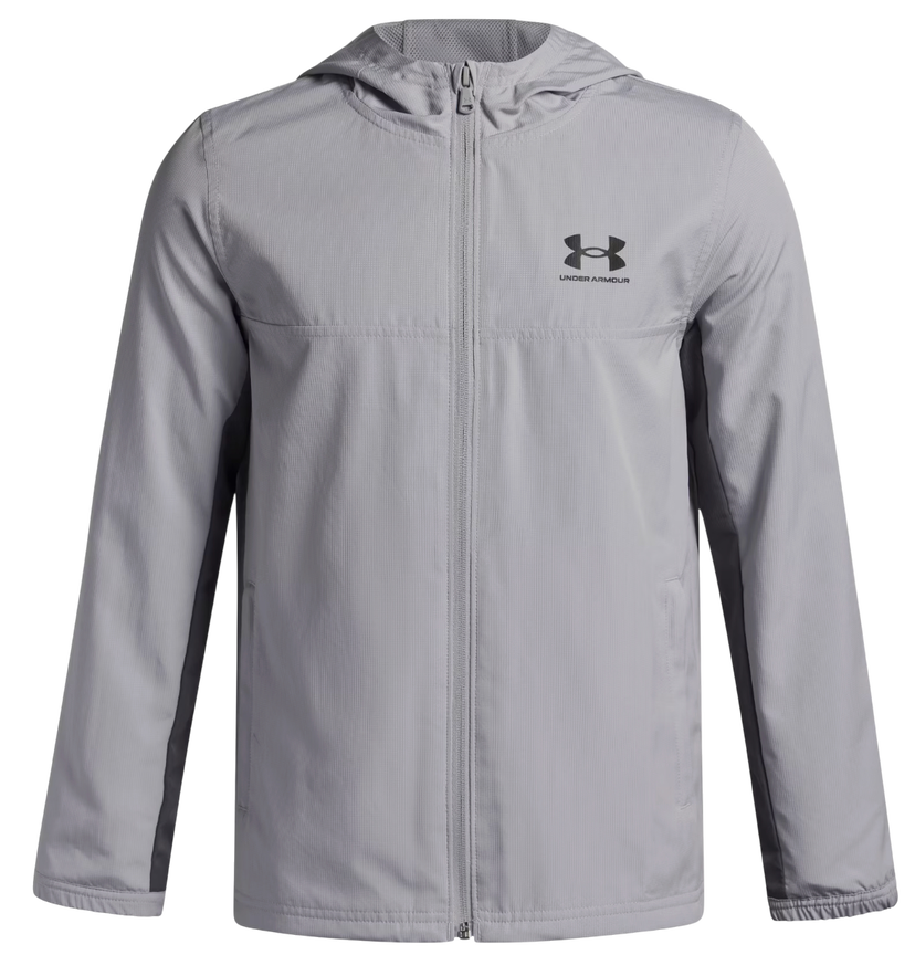 Bunda Under Armour Under Armour Rival Woven Jacket Šedá | 1390154-011