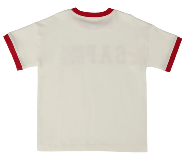 Tričko GAP Ringer T-Shirt with GAP USA Flag Logo Béžová | 782452-00, 1