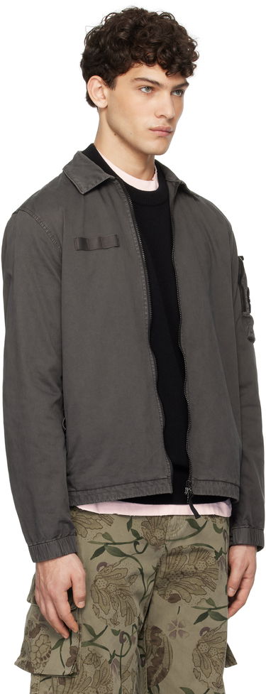 Bunda Stone Island Stone Island Organic Broken Twill 'OLD' Jacket Šedá | K1S15 1200003 S0004, 1