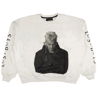 Mikina AMIRI Lost Boys Loose Fit Crewneck Sweatshirt' Biela | MKCRW LOBWHT WHIT, 0