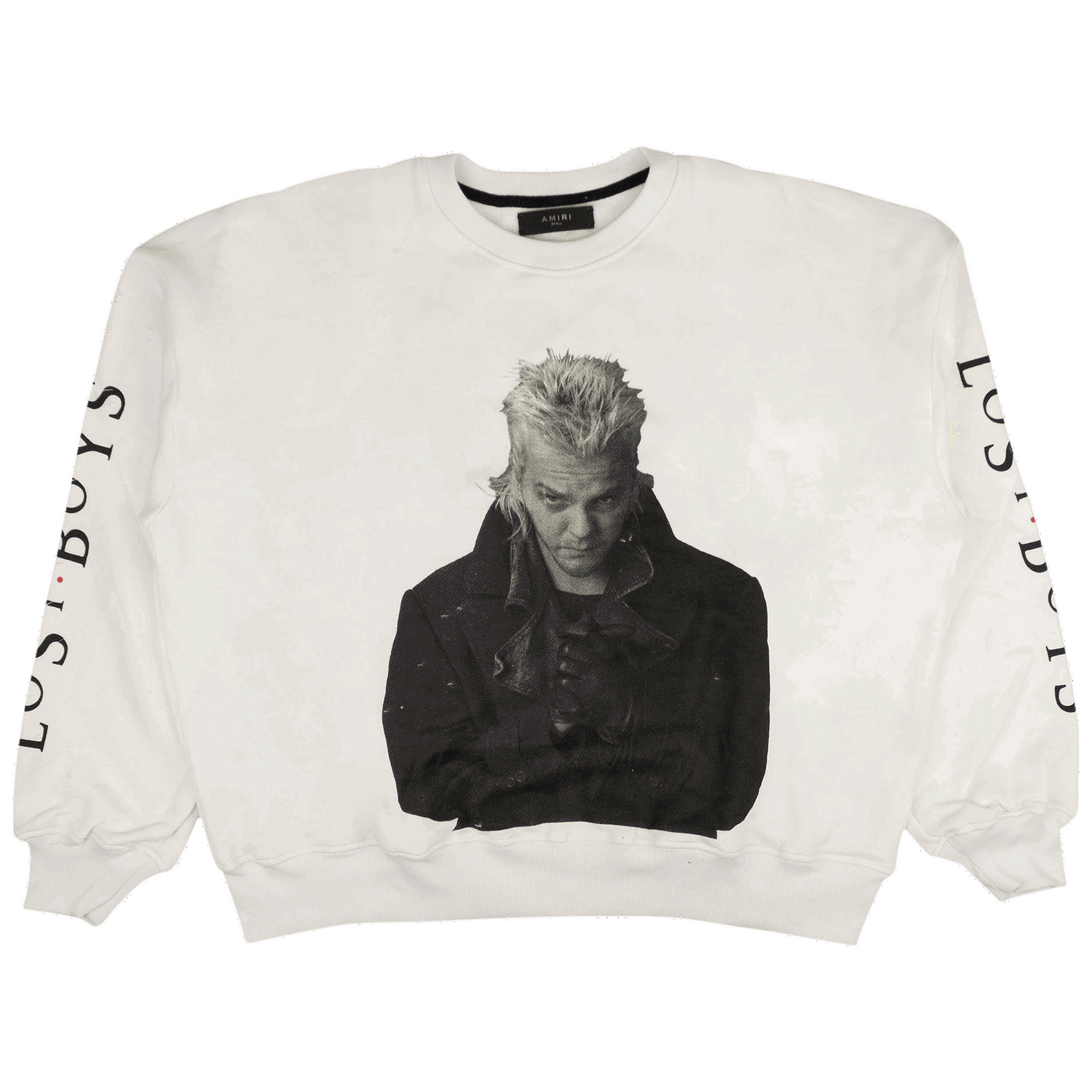 Mikina AMIRI Lost Boys Loose Fit Crewneck Sweatshirt' Biela | MKCRW LOBWHT WHIT, 0
