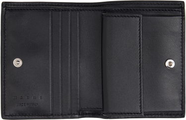 Peňaženka Marni Marni Mending Embroidery Leather Bifold Wallet Čierna | PFMI0098U0 P6533, 2