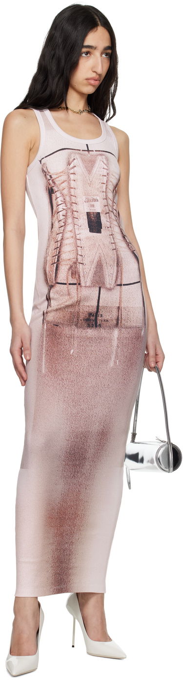 Šaty Jean Paul Gaultier Jean Paul Gaultier 'The Corset Trompe-L’oeil' Maxi Dress Ružová | 25/34-F-RO405-J582-260100, 3