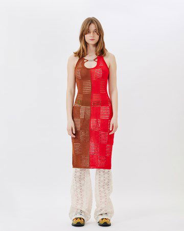 Šaty Andersson Bell Keira Block Knit Dress Červená | atb935w, 1