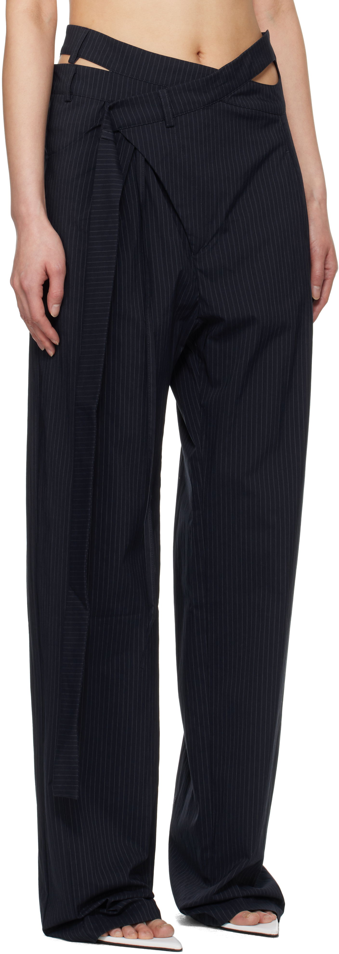 Nohavice Ottolinger Ottolinger Signature Wrap Suit Trousers Čierna | 12320152301, 1