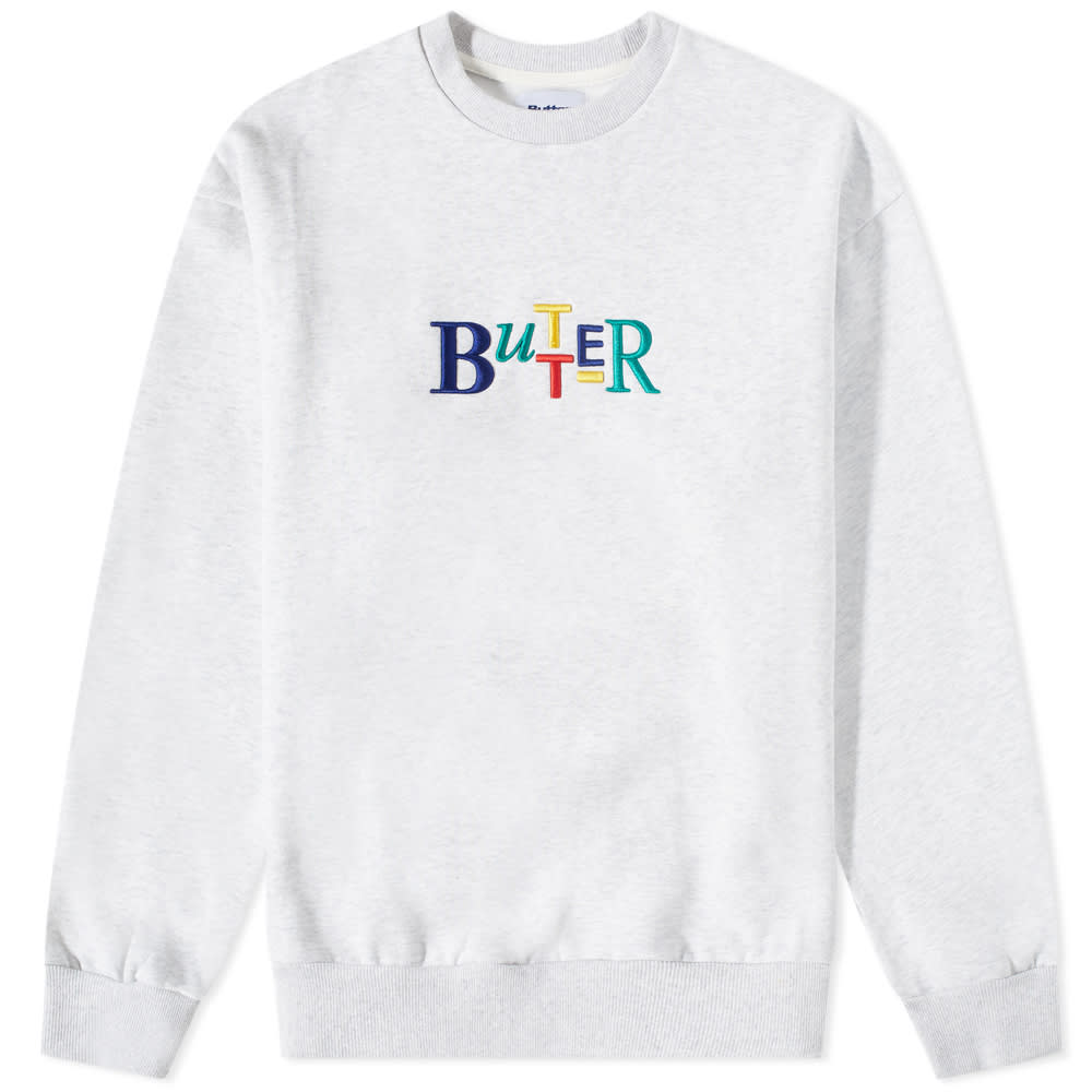 Mikina Butter Goods Scope Crew Sweat Šedá | BGQ422D11102, 0