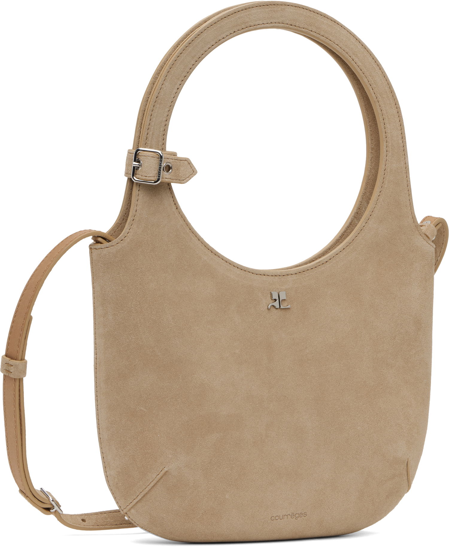 Kabelka Courrèges Courrèges Holy Suede Shoulder Bag Béžová | 125GSA102CR0024, 1