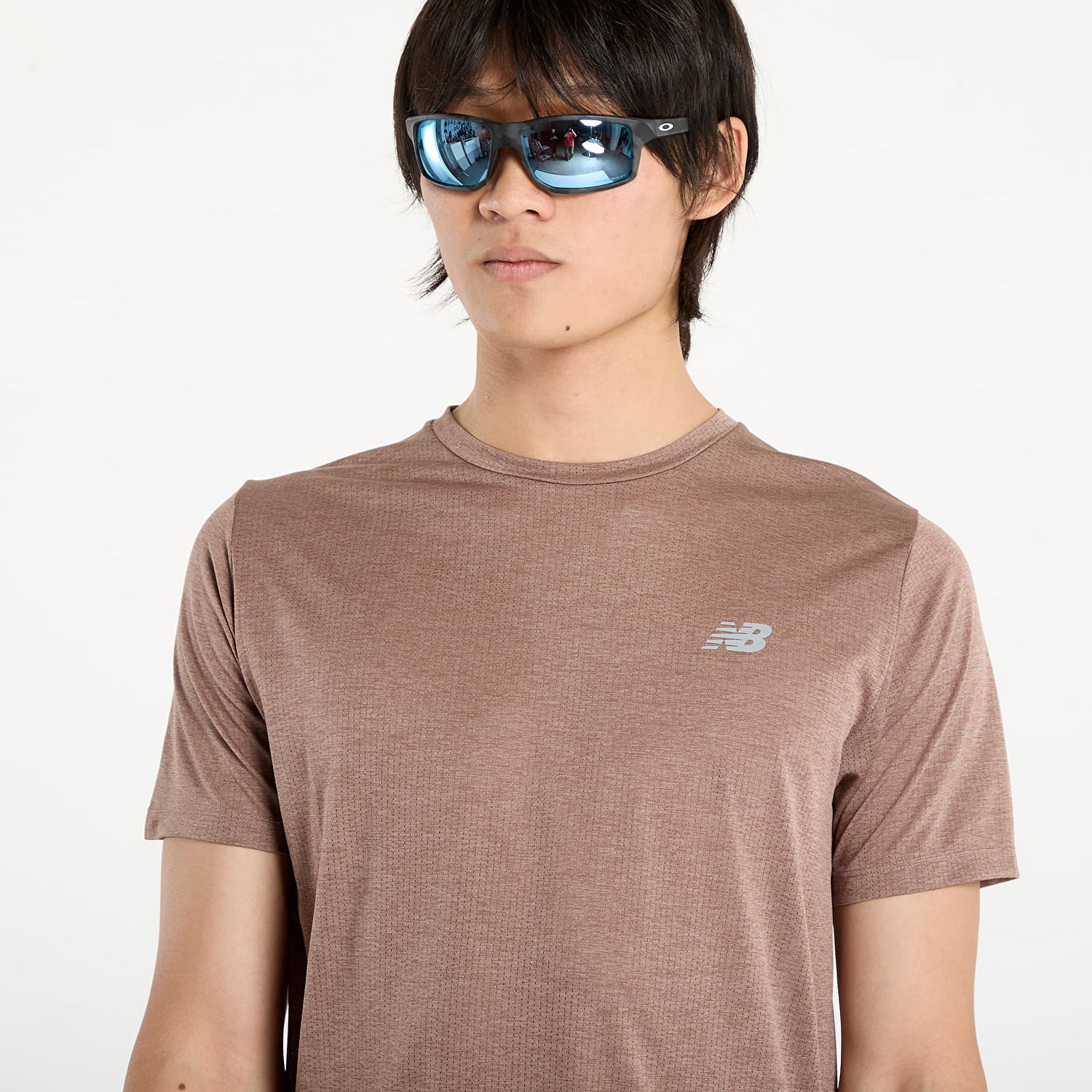 Tričko New Balance Men's T-Shirt MT41253 Hnedá | NBMT41253EAT, 1
