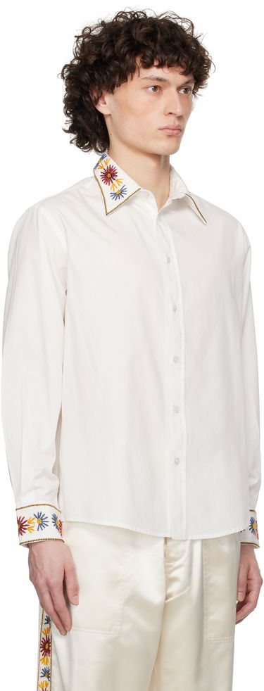 Košeľa Bode Bode Candyfloss Embroidered Shirt Biela | MRS25SH003, 1