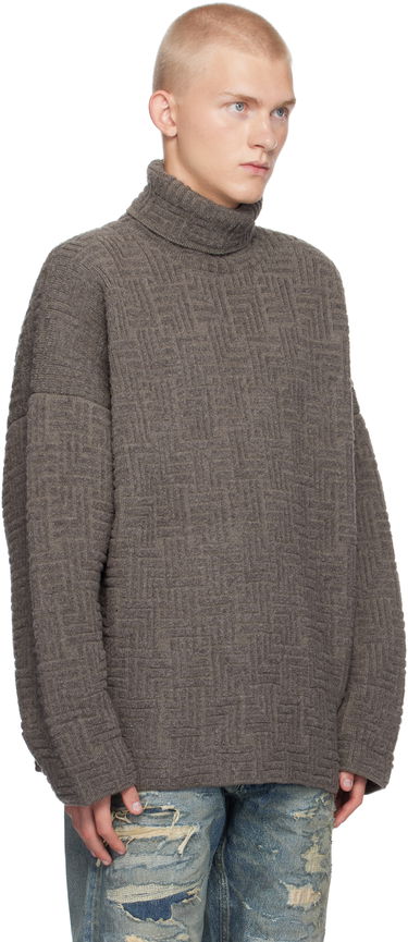 Sveter Fear of God Fear of God Wool Jacquard Turtleneck Sweater Hnedá | FG820-22810WJB, 1