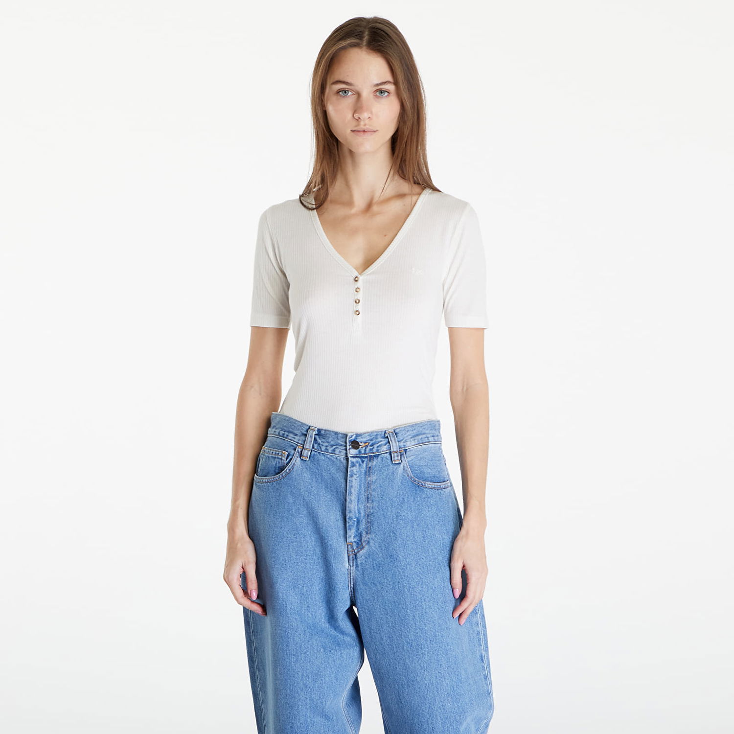 Tričko Lee Henley Beige Béžová | 112333722, 0