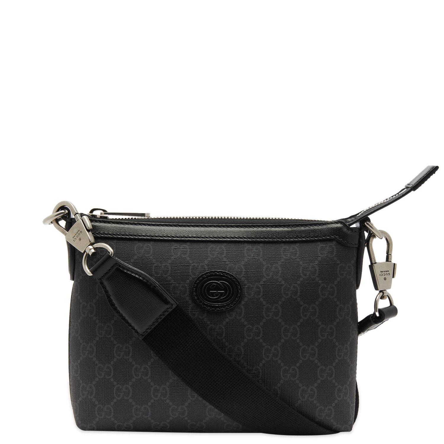 Ľadvinka Gucci GG Supreme Monogram Cross Body Bag Čierna | 760021-92THN-1000, 0