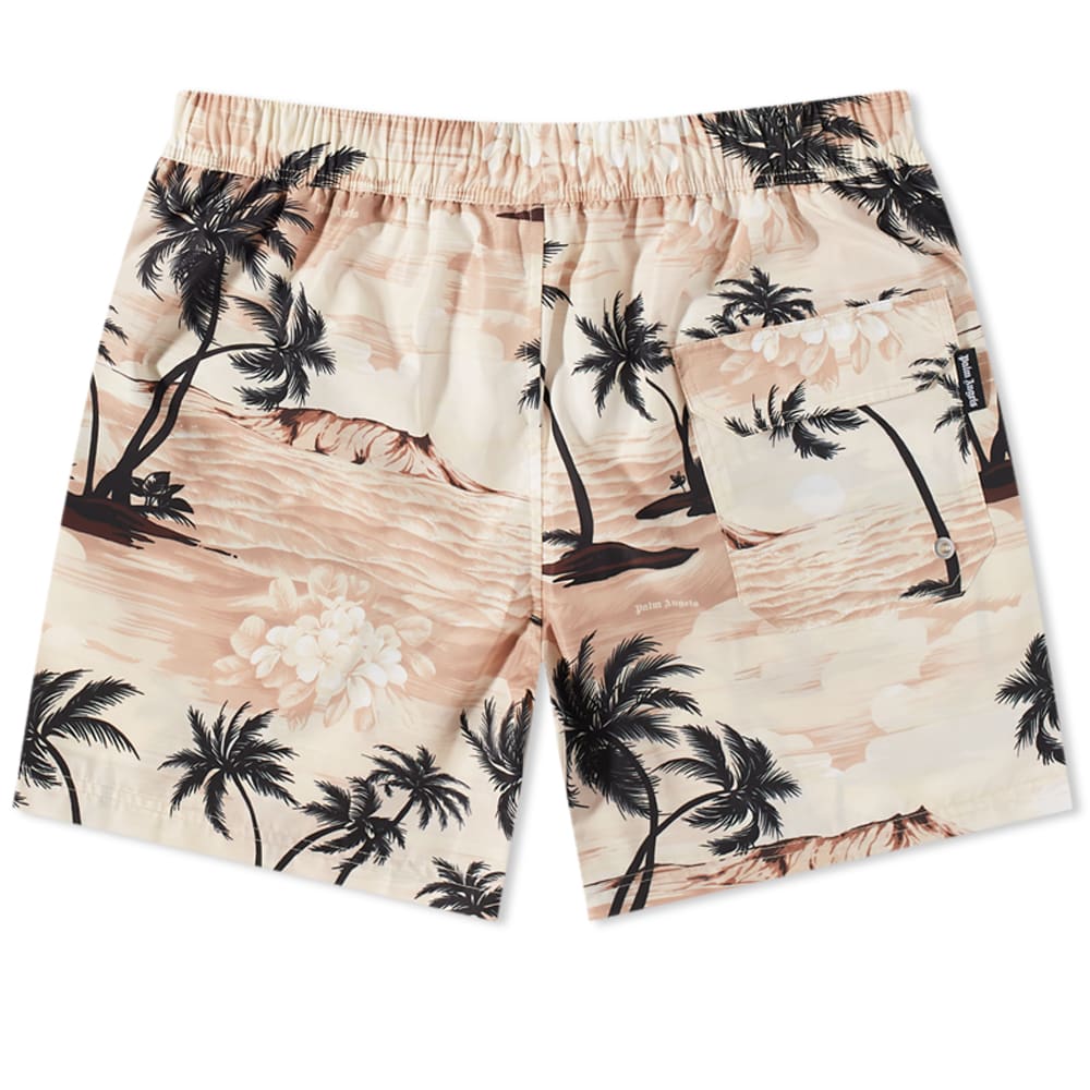 Plavky Palm Angels Hawaiian Swim Short Béžová | PMFD002S23FAB0046110, 0