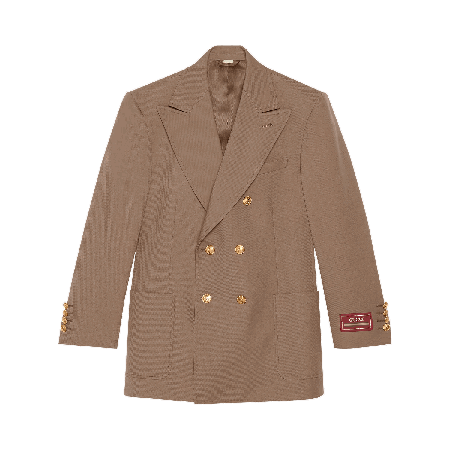 Kabáty Gucci Wool Double Breasted Coat Béžová | 685870 Z568J 2052, 0