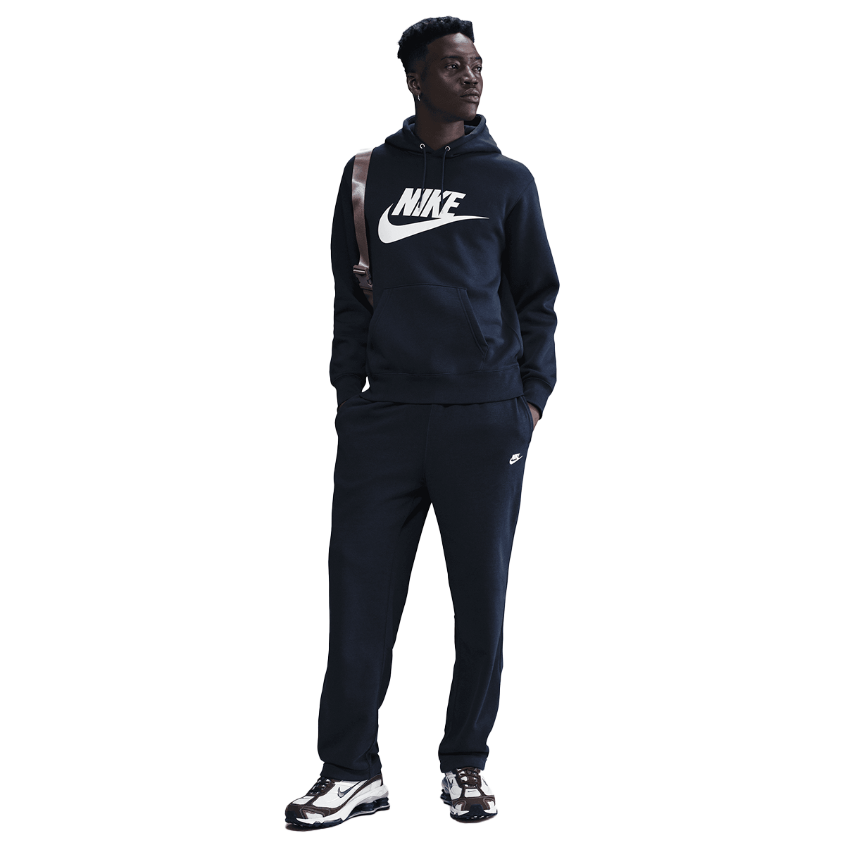Mikina Nike Club Fleece Pullover Hoodie Čierna | FN3868-451, 0