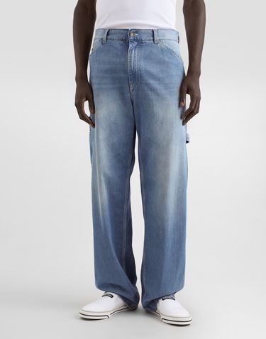 Džínsy Dolce & Gabbana Straight Fit Denim Jeans with Hammer Loop Modrá | GP1E6DG8OI7S9001, 3