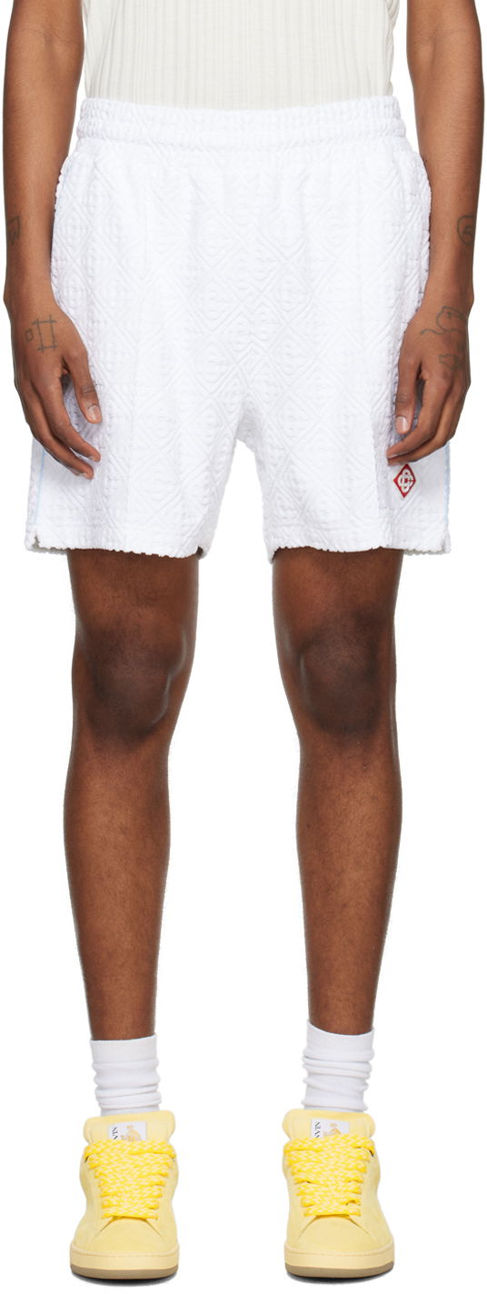 Šortky Casablanca Monogram Shorts Biela | MPS24-JTR-113-01, 0