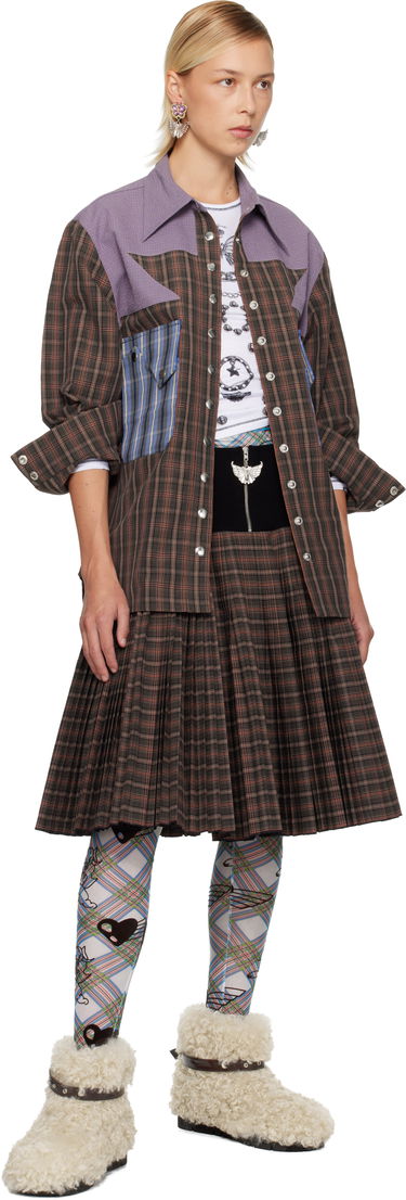 Košeľa Chopova Lowena Vega Plaid Patchwork Button-Up Shirt Rôznofarebný | 2319, 3