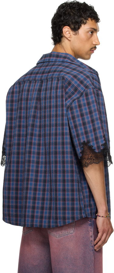 Košeľa Martine Rose Martine Rose Lace Overshirt Modrá | 478WS28527, 2