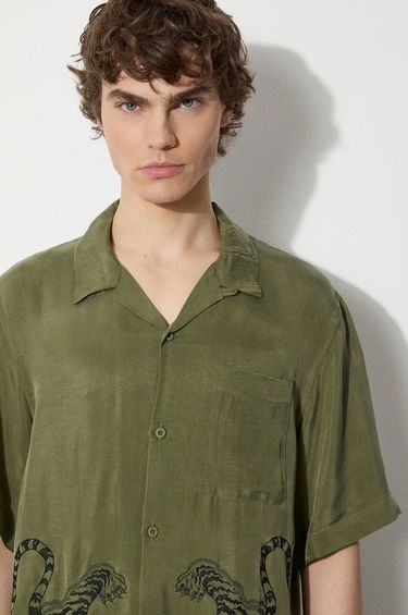 Košeľa Maharishi Maharishi Take Tora Relaxed Fit Shirt Zelené | 5100.OLIVE, 4