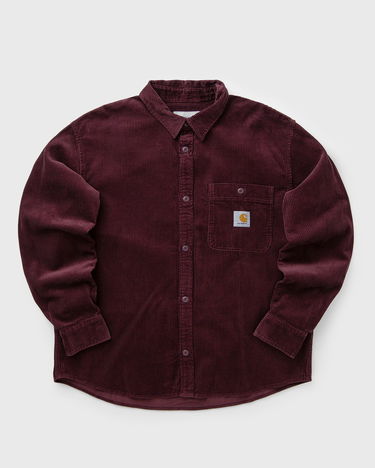 Košeľa Carhartt WIP Flint Long Sleeve Corduroy Shirt Vínová | I035837-33K.XX, 0