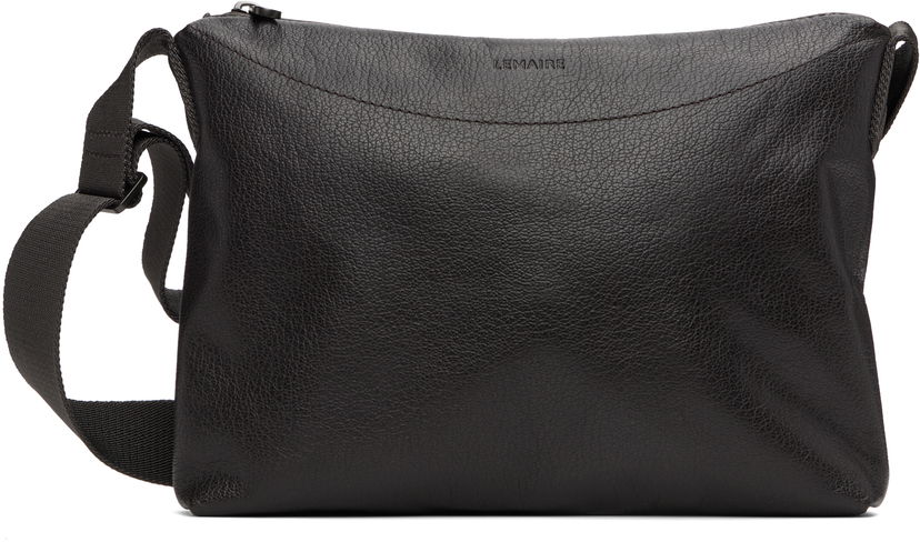 Taška cez rameno LEMAIRE Lemaire Small Folio Bag Čierna | BG0166 LL0138