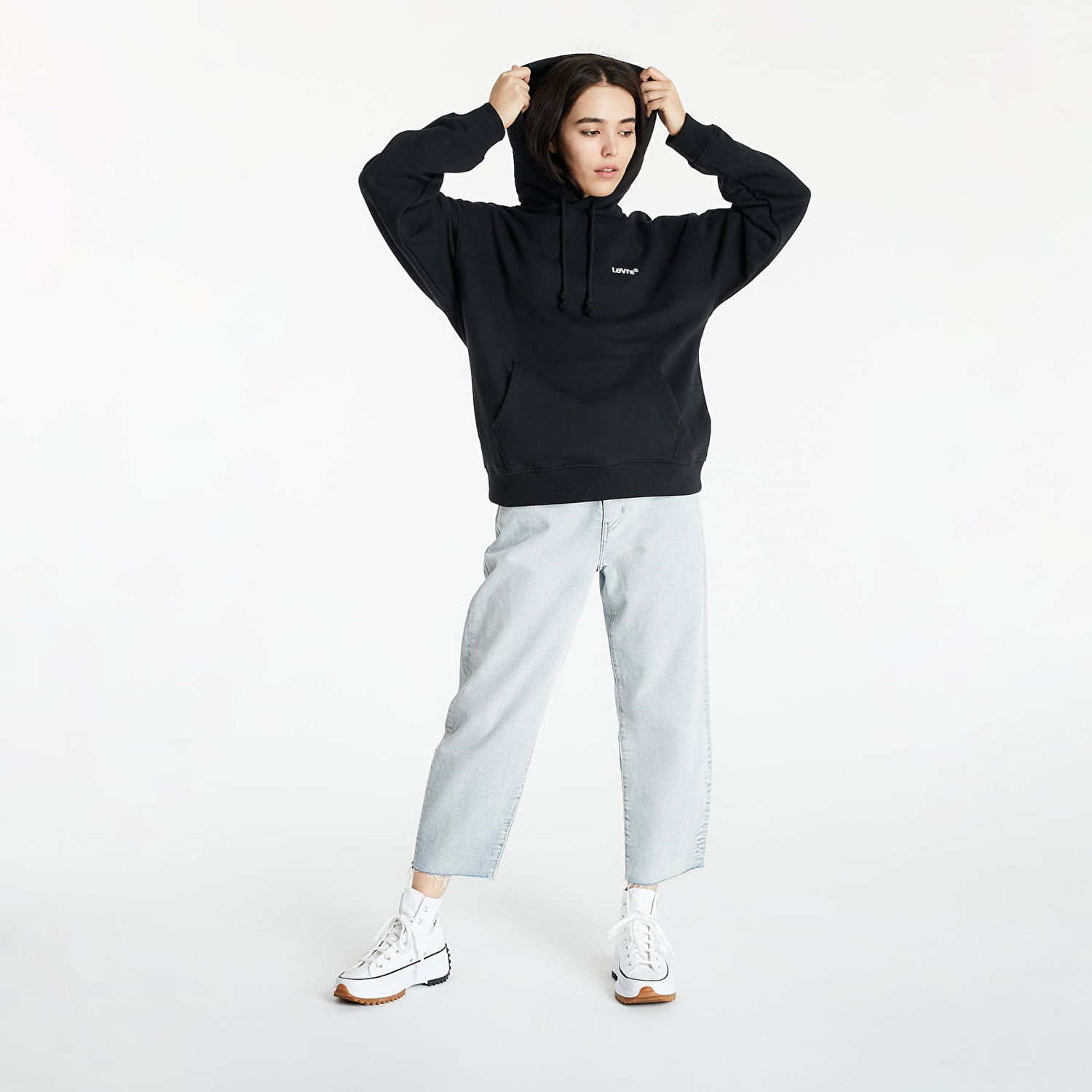 Mikina Levi's Red Tab Sweats Hoodie Čierna | A0747-0006, 1