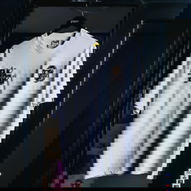 Tričko BAPE BAPE® x FOOTSHOP - Scribble Logo Tee UNISEX White Biela | 001TEL721323MWHT, 10