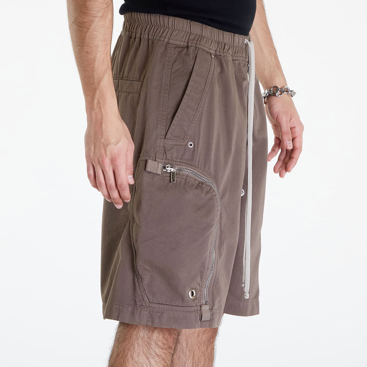 Šortky Rick Owens DRKSHDW Bauhaus Shorts Dust Hnedá | DU01D1389 TW 34, 1