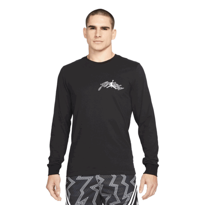 Tričko Nike M J AIR DF GFX LS CREW Čierna | DJ1740-010