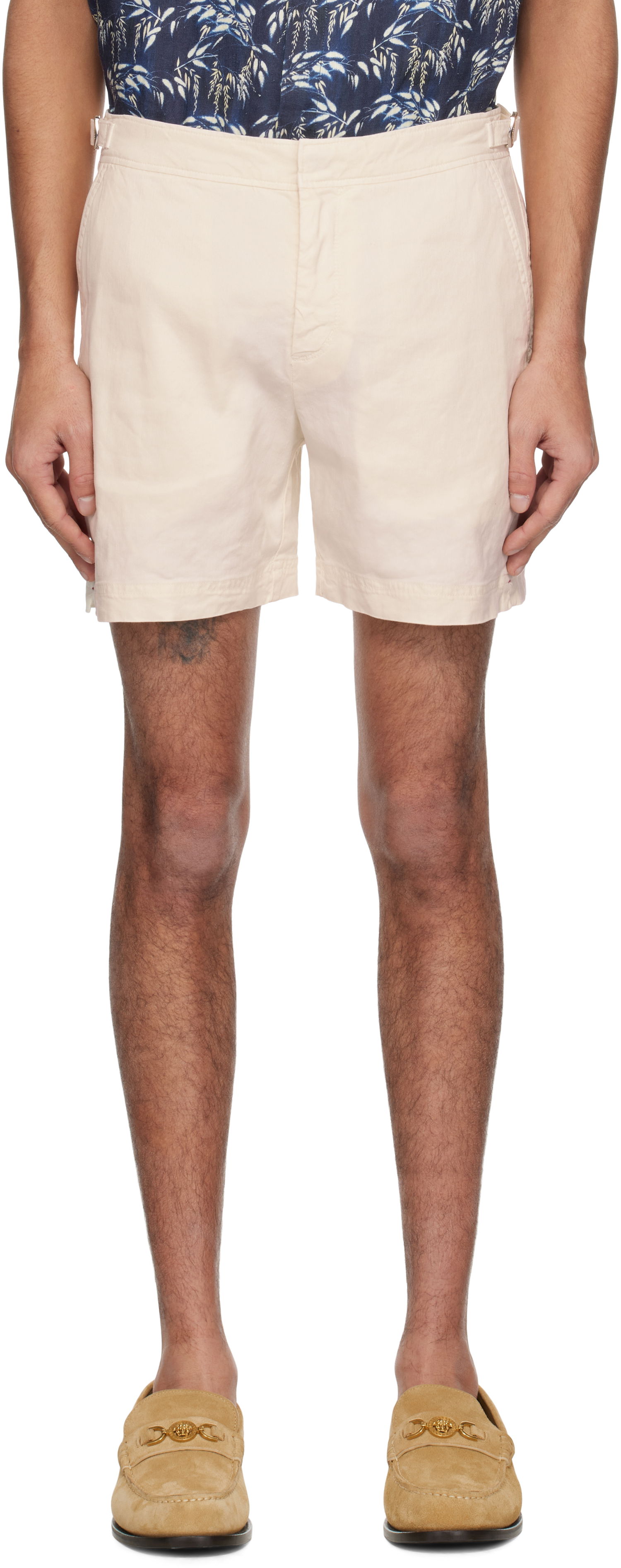 Šortky Orlebar Brown Orlebar Brown Bulldog Garment Dye Shorts Béžová | 280316, 0