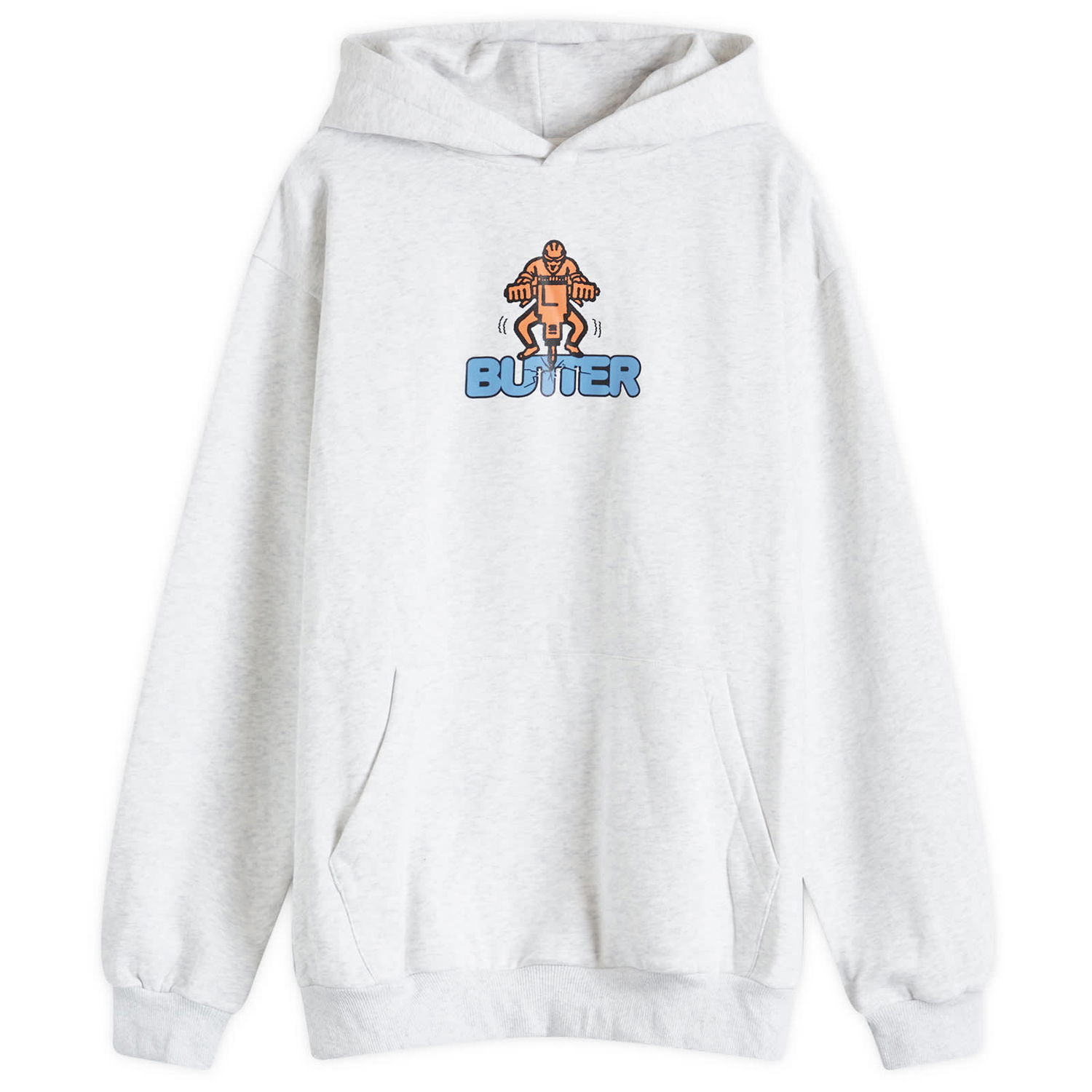 Mikina Butter Goods Jack Hammer Hoodie Šedá | BGQ224D21401, 0